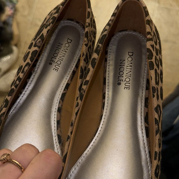 Dominique Nicole leopard flats -NWOB- size 9M - Picture 3 of 4